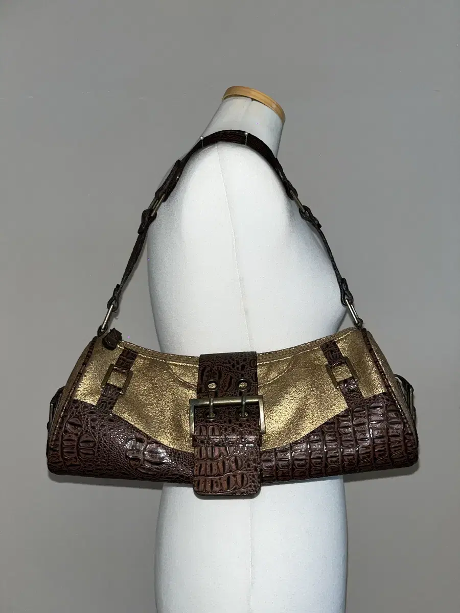 Gold & Brown Cylindrical Bags